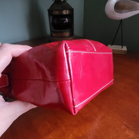 Coach Y2K Red Patent Leather Demi Mini Bag - Picture 10 of 14